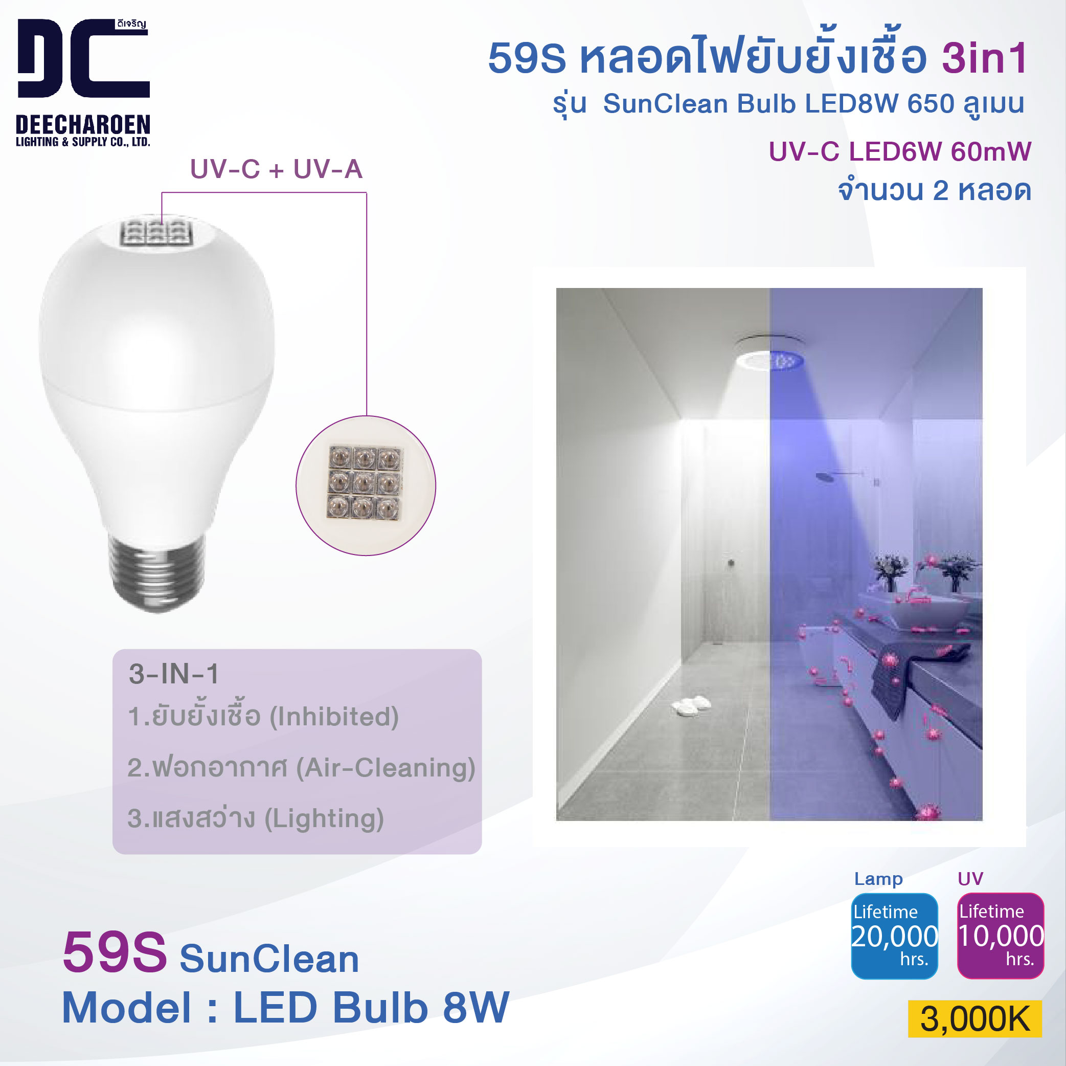 59S LED Bulb 8W 3000K-04
