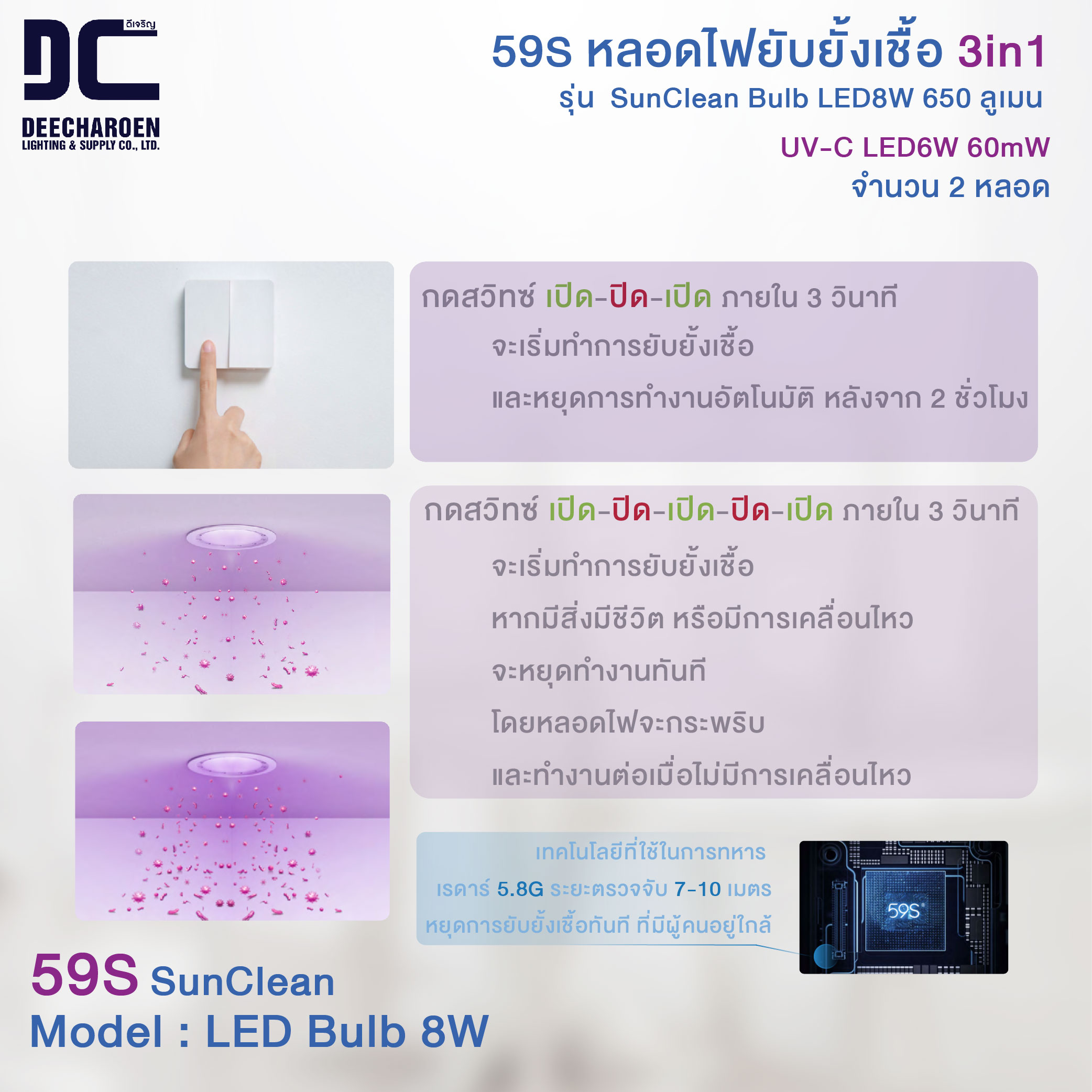 59S LED Bulb 8W 3000K-07